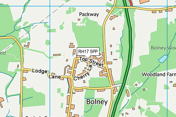 RH17 5PP map - OS VectorMap District (Ordnance Survey)