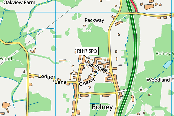 RH17 5PQ map - OS VectorMap District (Ordnance Survey)