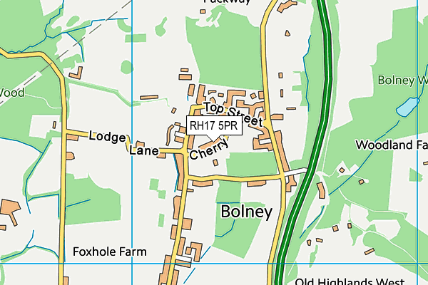 RH17 5PR map - OS VectorMap District (Ordnance Survey)