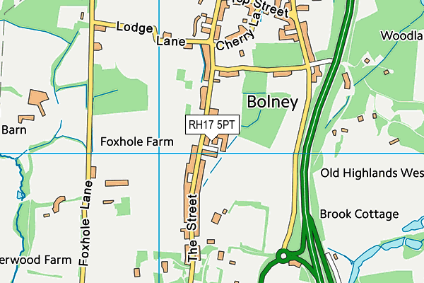 RH17 5PT map - OS VectorMap District (Ordnance Survey)