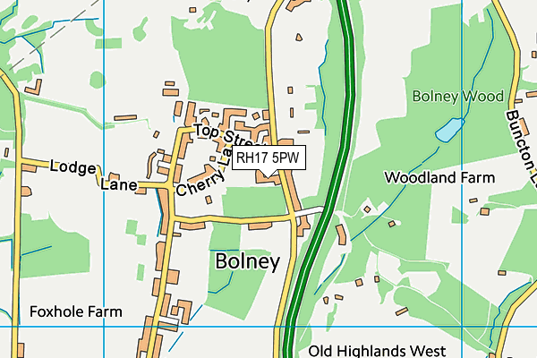 RH17 5PW map - OS VectorMap District (Ordnance Survey)