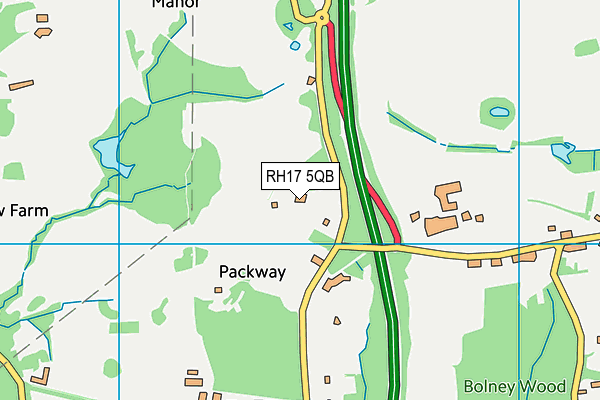 RH17 5QB map - OS VectorMap District (Ordnance Survey)