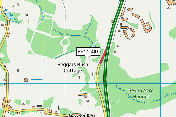 RH17 5QD map - OS VectorMap District (Ordnance Survey)
