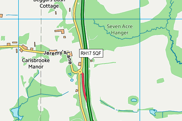 RH17 5QF map - OS VectorMap District (Ordnance Survey)