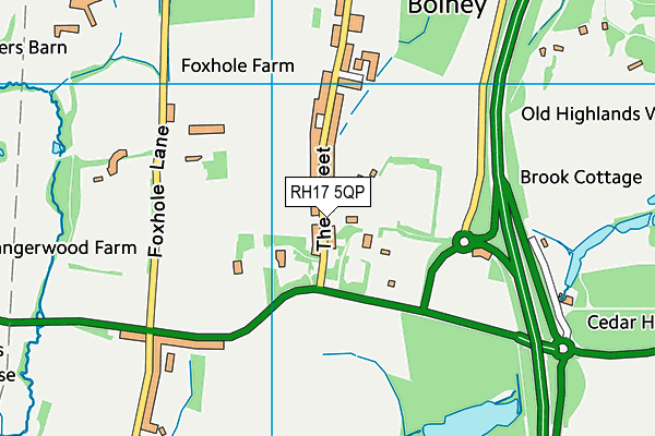 Bolney CofE Primary School map (RH17 5QP) - OS VectorMap District (Ordnance Survey)