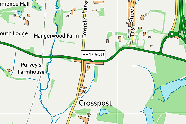 RH17 5QU map - OS VectorMap District (Ordnance Survey)