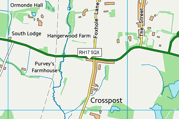 RH17 5QX map - OS VectorMap District (Ordnance Survey)