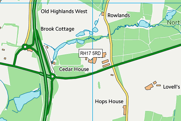 RH17 5RD map - OS VectorMap District (Ordnance Survey)
