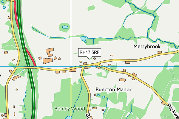 Map of ANSTY HALL LTD. at district scale