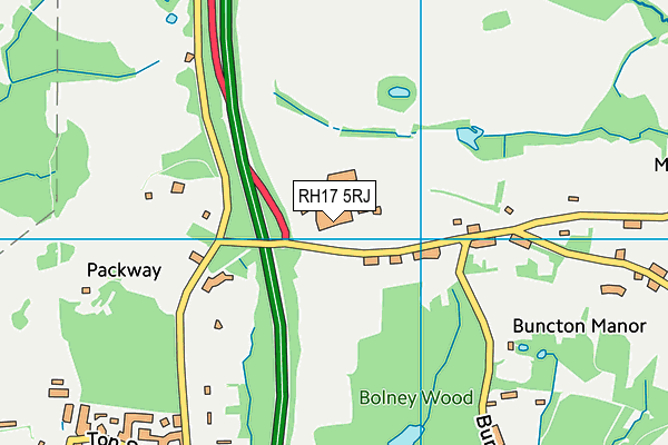 RH17 5RJ map - OS VectorMap District (Ordnance Survey)