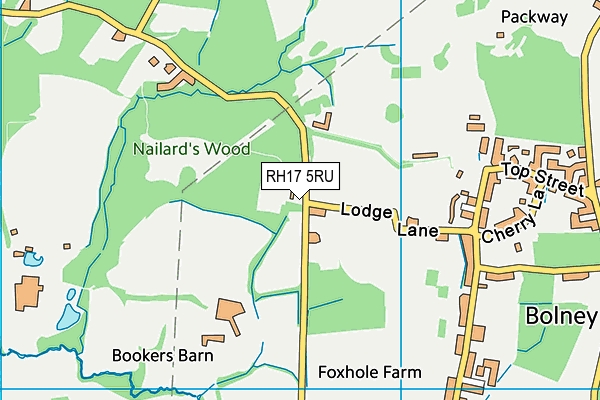 RH17 5RU map - OS VectorMap District (Ordnance Survey)