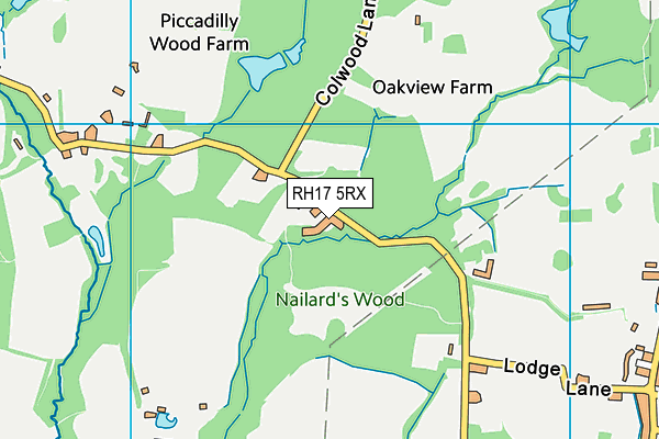 RH17 5RX map - OS VectorMap District (Ordnance Survey)