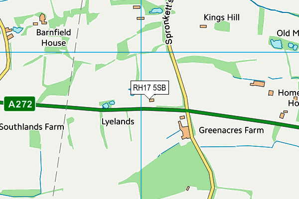 RH17 5SB map - OS VectorMap District (Ordnance Survey)