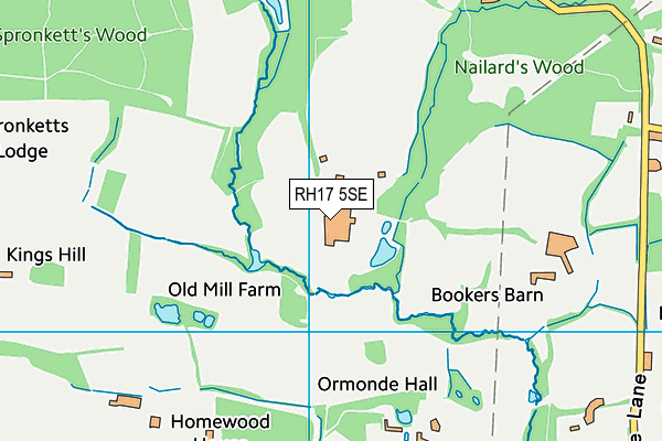 RH17 5SE map - OS VectorMap District (Ordnance Survey)