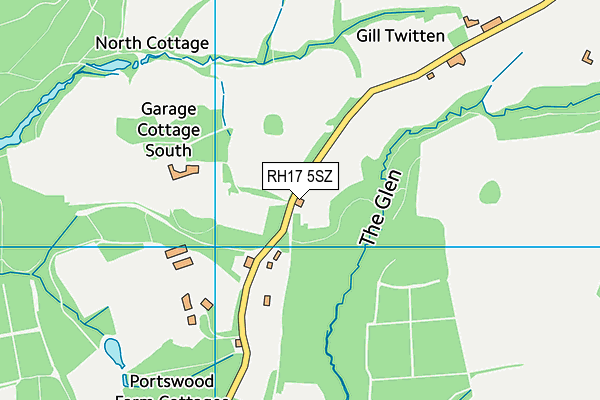 RH17 5SZ map - OS VectorMap District (Ordnance Survey)