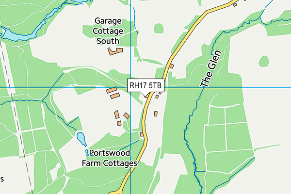 RH17 5TB map - OS VectorMap District (Ordnance Survey)