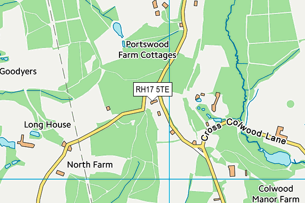 RH17 5TE map - OS VectorMap District (Ordnance Survey)