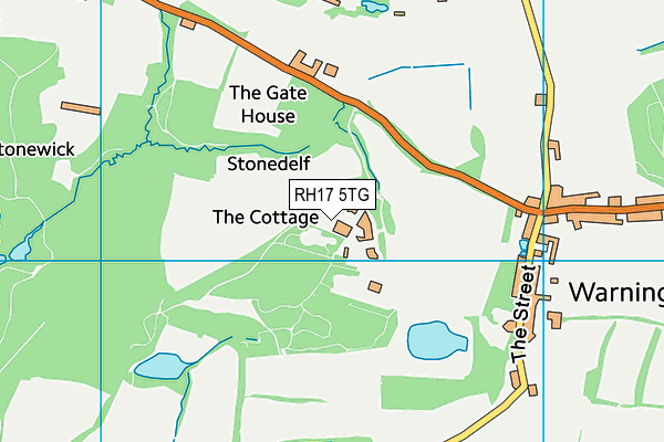 RH17 5TG map - OS VectorMap District (Ordnance Survey)