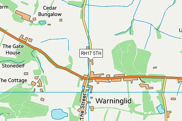 RH17 5TH map - OS VectorMap District (Ordnance Survey)