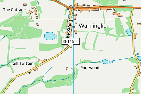 RH17 5TT map - OS VectorMap District (Ordnance Survey)