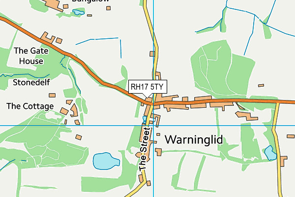 RH17 5TY map - OS VectorMap District (Ordnance Survey)