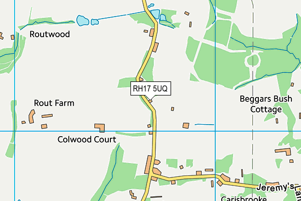 RH17 5UQ map - OS VectorMap District (Ordnance Survey)