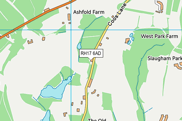 RH17 6AD map - OS VectorMap District (Ordnance Survey)