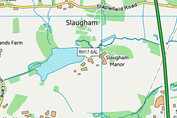 RH17 6AL map - OS VectorMap District (Ordnance Survey)