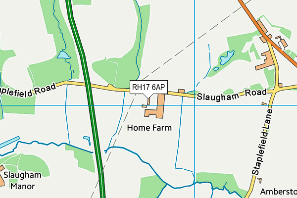 RH17 6AP map - OS VectorMap District (Ordnance Survey)