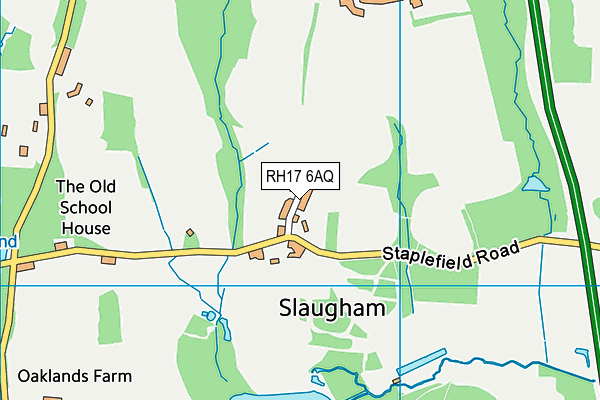 RH17 6AQ map - OS VectorMap District (Ordnance Survey)