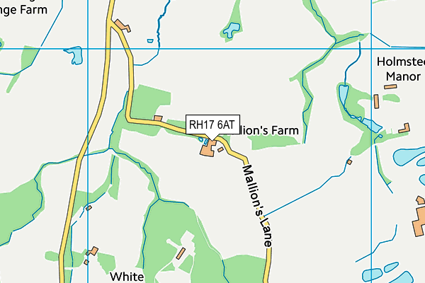 RH17 6AT map - OS VectorMap District (Ordnance Survey)