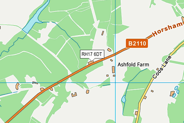 RH17 6DT map - OS VectorMap District (Ordnance Survey)