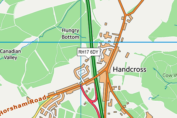 RH17 6DY map - OS VectorMap District (Ordnance Survey)