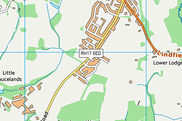 RH17 6ED map - OS VectorMap District (Ordnance Survey)