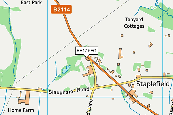 RH17 6EG map - OS VectorMap District (Ordnance Survey)