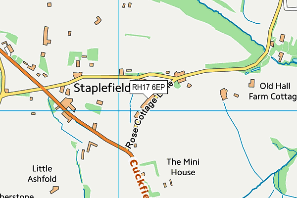 RH17 6EP map - OS VectorMap District (Ordnance Survey)