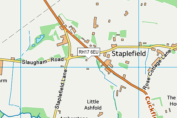 Staplefield Common map (RH17 6EU) - OS VectorMap District (Ordnance Survey)