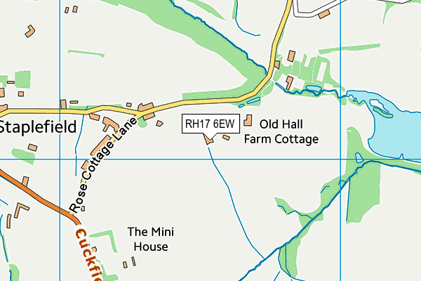 RH17 6EW map - OS VectorMap District (Ordnance Survey)