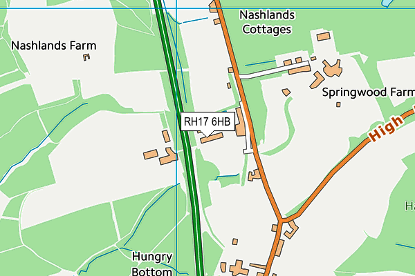 Handcross Primary School map (RH17 6HB) - OS VectorMap District (Ordnance Survey)