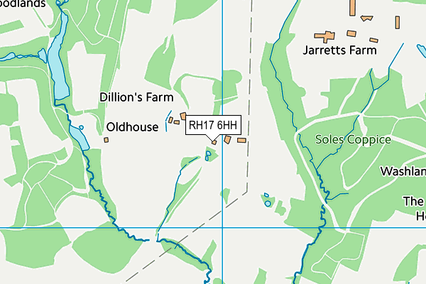 RH17 6HH map - OS VectorMap District (Ordnance Survey)