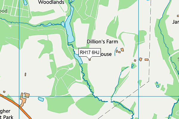RH17 6HJ map - OS VectorMap District (Ordnance Survey)
