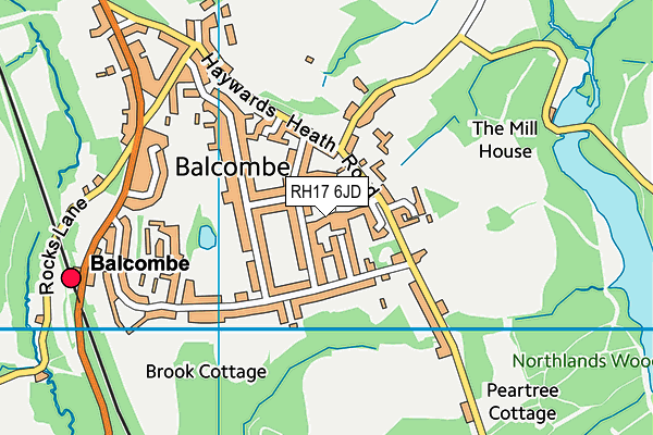 RH17 6JD map - OS VectorMap District (Ordnance Survey)