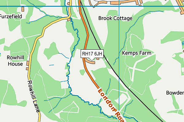 RH17 6JH map - OS VectorMap District (Ordnance Survey)