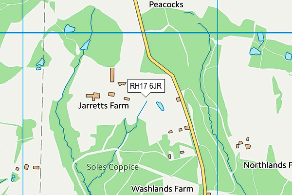 RH17 6JR map - OS VectorMap District (Ordnance Survey)