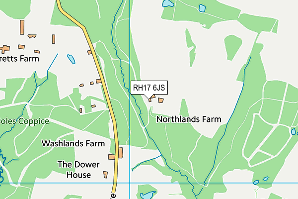 RH17 6JS map - OS VectorMap District (Ordnance Survey)