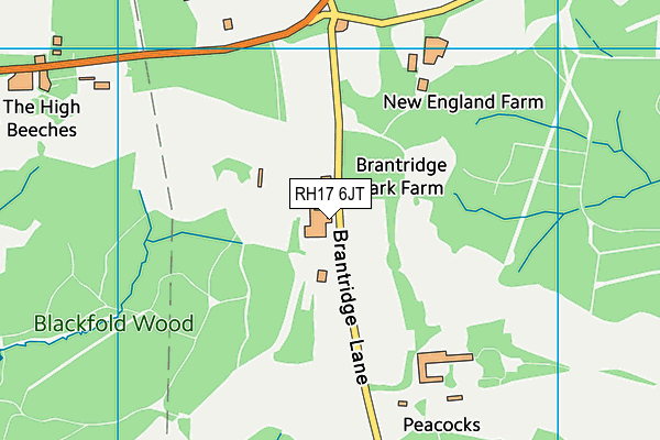 RH17 6JT map - OS VectorMap District (Ordnance Survey)