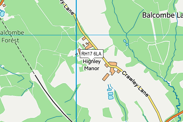 RH17 6LA map - OS VectorMap District (Ordnance Survey)