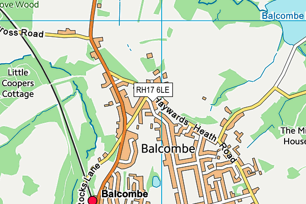 RH17 6LE map - OS VectorMap District (Ordnance Survey)