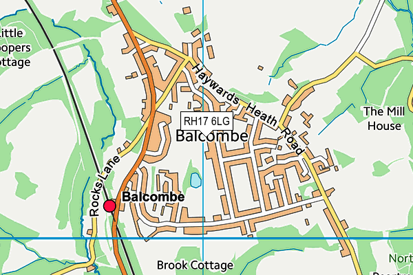 Balcombe Recreation Ground map (RH17 6LG) - OS VectorMap District (Ordnance Survey)