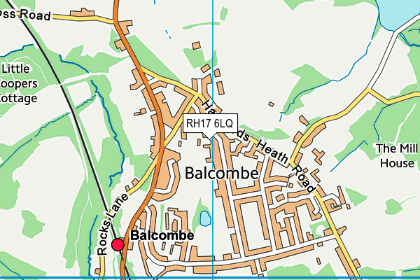 RH17 6LQ map - OS VectorMap District (Ordnance Survey)